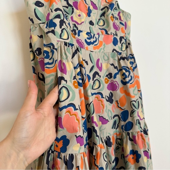 Caron Callahan Danya Dress in Graphic Floral Poplin Size XS - Picture 6 of 10